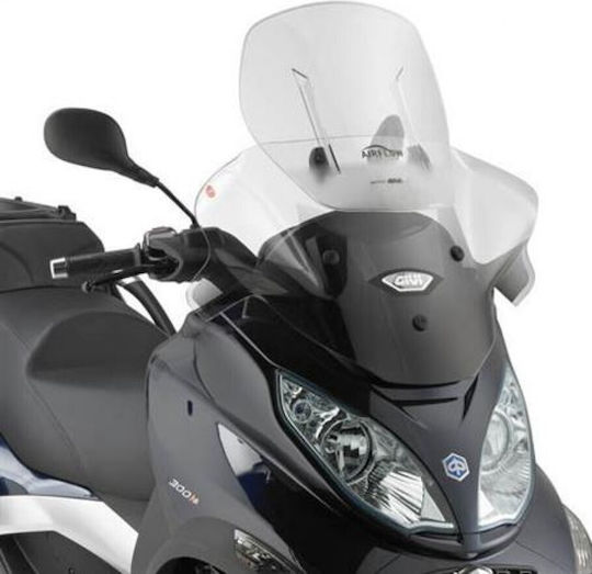 Givi Vizieră transparentă motocicletă Airflow pentru Piaggio MP3 GIVPIAZEL17