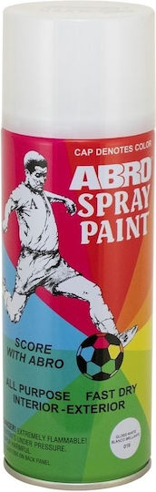 Abro Spray Farbe mit Glänzend Effekt Weiß Glänzend 400ml