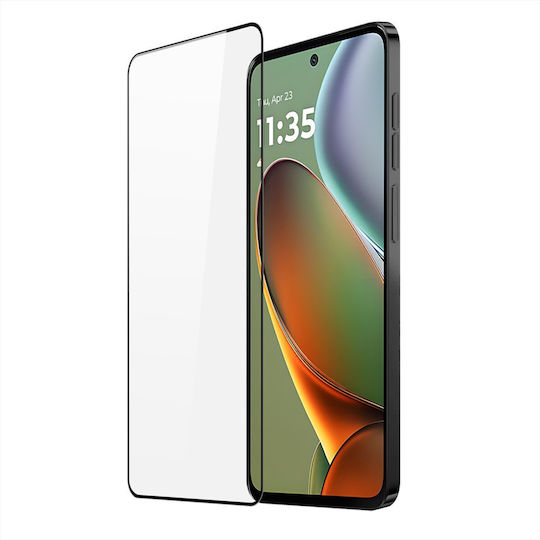 Vollflächig gehärtetes Glas Schwarz (Motorola Moto G15, OEM)