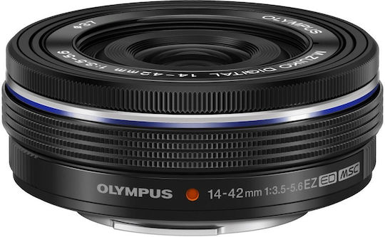 Olympus Crop Фотообектив Палачинки за Микро Четири Трети (МЧТ) Монтаж Черен