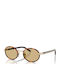Prada Unisex Sunglasses with Brown Tartaruga Frame and Brown Lens PRB56S 21E10R