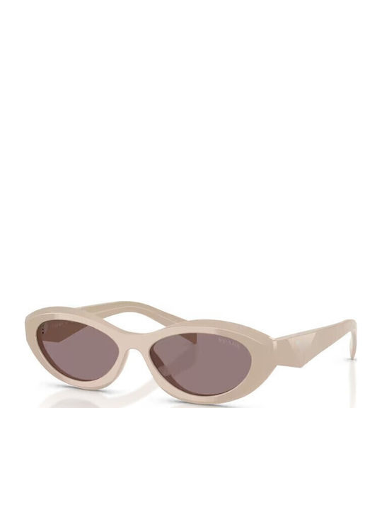 Prada Damen Sonnenbrille mit Beige Kunststoff G...