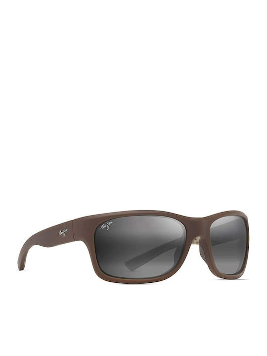 Maui Jim Men's Sunglasses with Brown Plastic Frame