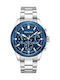 Police Men's Watch Battery with Silver Metal Bracelet