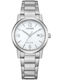 Citizen Γυναικείο Ρολόι 30.5mm Μπαταρίας με Ασημί Μεταλλικό Μπρασελέ