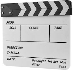 Accpro White Acrylic Clapperboard 30x25cm Clpb