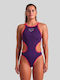 One Biglogo Athletic One-Piece Swimsuit Purple