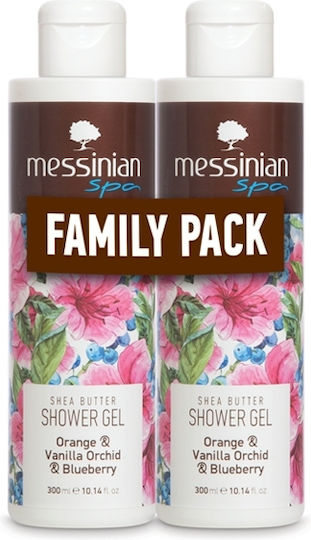 Messinian Spa Душ Гел с Ший Масло и Аромат Ванилия 2x300ml