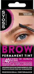 Syoss Brow Permanent Tint Eyebrow Makeup Set Light Brown