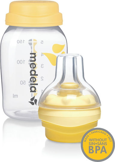 Medela Πλαστικό Μπιμπερό Calma Κατά των Κολικών με Θηλή Σιλικόνης για 6+ μηνών 150ml