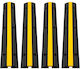 Set aus 4 Kabelbrücken Max 10000 kg 1 x Kanal Gelb Schwarz 102 x 15,5 x 3 cm