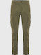 Trousers Cargo Elastic in Regular Fit Khaki