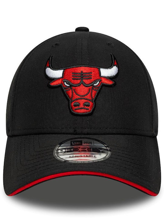 New Era Chicago Bulls Microfibre 9forty Adjustable Cap Καπέλο Μαύρο