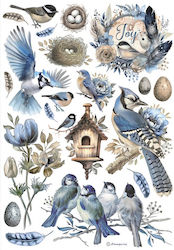 Ριζόχαρτο Ντεκουπάζ Stamperia 21x29cm A4 Birds