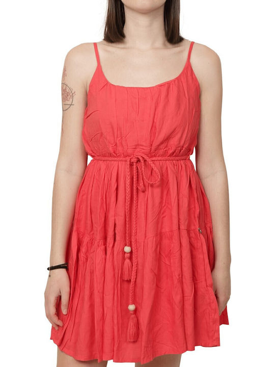 Funky Buddha Summer Mini Dress with Ruffles Fuc...