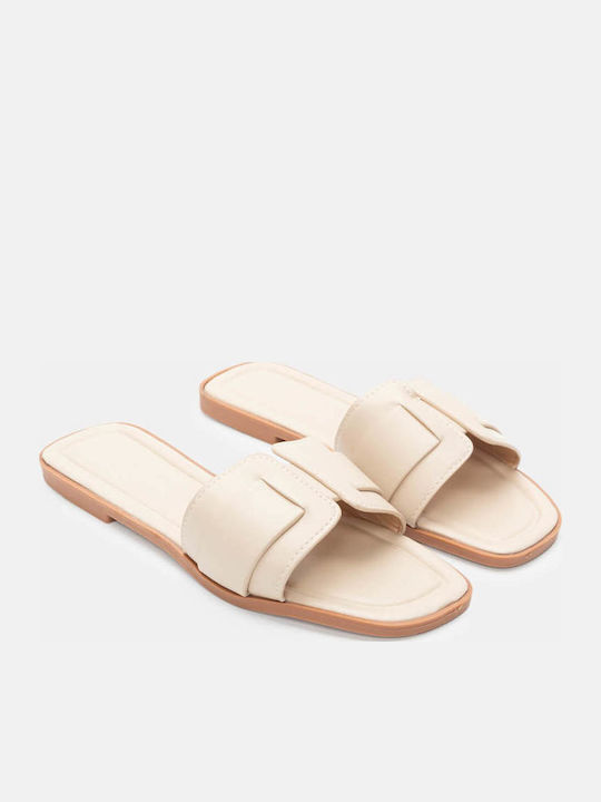 Luigi Flache Sandalen für Damen in Beige Farbe