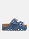 Γυναικεία Σανδάλια Flatforms Μπλε