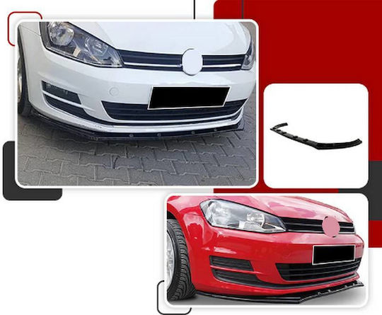 Преден спойлер VW Golf VII 7 12-17 Race лъскаво черно