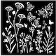 Thick Stencil 12x12cm Stamperia Poppies Butterf...