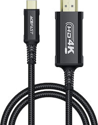 Acefast Braided HDMI male - HDMI male 1.8m Black (C1-10)