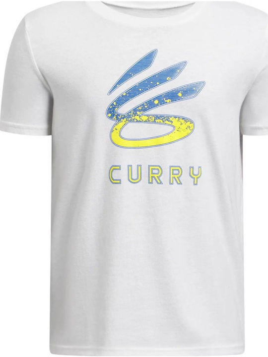 Bluză pentru copii Cu mânecă scurtă Albă Logo