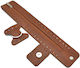 Zipper Closure 35cm Leatherette Magnetic Clasp Tan