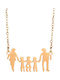 Goldene Boho-Familienkette Papa-Mama-2 Jungen-Mädchen Königin Mutter