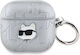 Karl Lagerfeld Choupette Head Калъф в Сребрист цвят за Apple AirPods 4