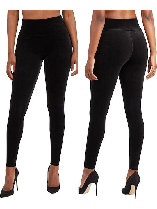 Rouxaki Frauen Leggings Hochgeschnitten Black