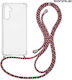 Sonique Armor Clear Silicone Case with Cord for...