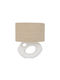 Urban Nature Culture Amsterdam Ceramic Table Lamp with Beige Shade and White Base