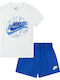 Παιδικό Σετ με Σορτς Καλοκαιρινό 2τμχ Μπλε Sportswear