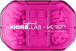 Hero.lab Кутия за хапчета Hiro.lab X Kamila Wybrańczyk Розова