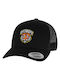 Detroit Tiger Head Patch 5-Panel Retro Trucker Cap Black One