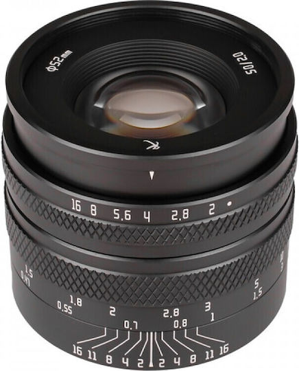 AstrHori Full Frame Φωτογραφικός Φακός 50mm F/2 Σταθερός για Nikon Z Mount Μαύρος