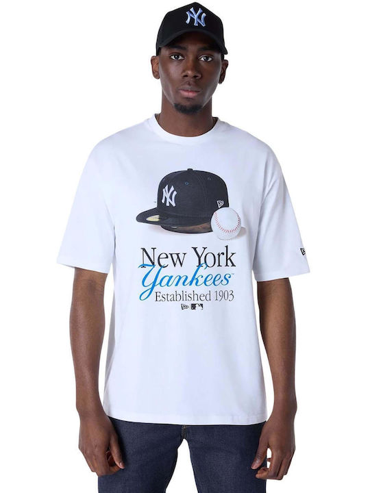 New York Yankees Αθλητικό T-shirt Λευκό