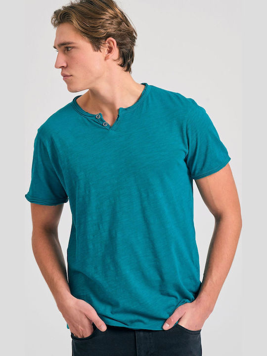 Funky Buddha Tricou Albastru Petrol