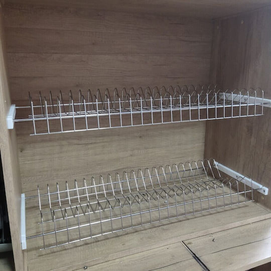 Geman Rack de vase de cabinet Metal în Argintiu Culori Geman Rack de vase de cabinet Metal în Argintiu Culori