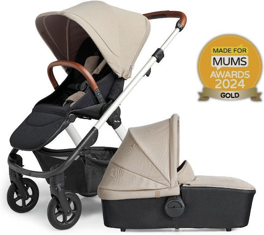 Silver Cross Tide Verstellbar 2 in 1 Baby Kinderwagen Geeignet für Neugeborene Stone 10.7kg