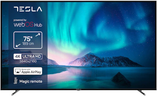 Tesla Smart Τηλεόραση 75" 4K UHD LED Series 6 HDR (2025) 75E645BUW