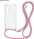 Sonique Armor Clear Silicone Case with Cord for...