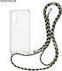 Sonique Armor Clear Silicone Case with Cord for...