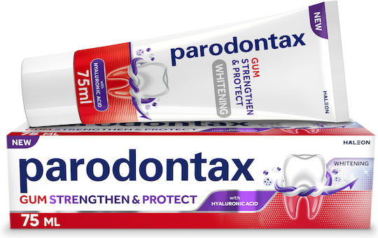 Parodontax Gum Strengthen & Protect Whitening Οδοντόκρεμα για Λεύκανση με Υαλουρονικό Οξύ 120ml