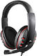 GM-002 Căști Gaming Over Ear cu Conectivitate 3,5 mm Roșii pentru PC / PS4