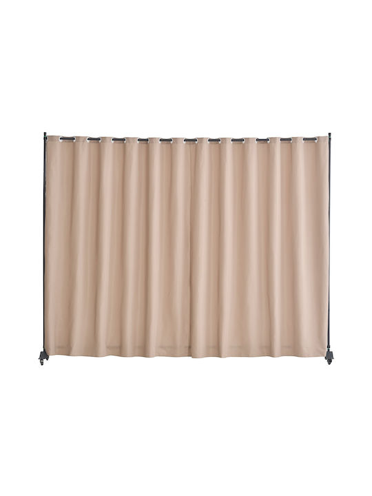 Vevor Room Divider Φορητό Πάνελ Διαχωριστικό Δωματίου Ρόδες Privacy Screen Καφέ