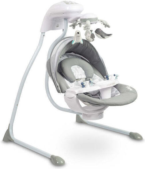 Caretero Electric Relax pentru Bebeluși Leagăn Raffi cu Muzică Grafit pentru Copil până la 12kg
