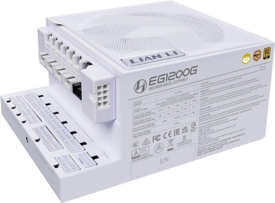Lian Li EG1200 1200W Бял Компютърно захранване Пълен модул 80 Plus Gold