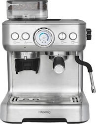 HKoenig Automată pentru Cafea Măcinată Argintie HKoenig Automată pentru Cafea Măcinată Argintie