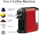 Schneider Pod Coffee Machine Pressure 19bar Red