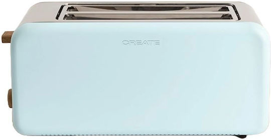 Create Retro XL Φρυγανιέρα 2 Θέσεων 1500W Μπλε